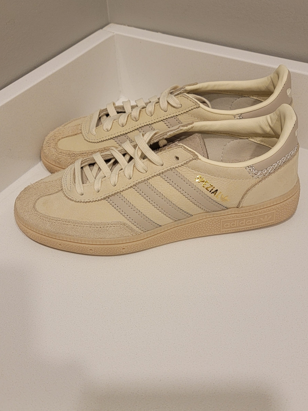 adidas Spezial Cream / Beige Men's Athletic Sneakers - Picture 2 of 9